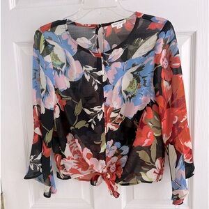 Floral top- P/S